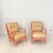 Italienische Mid-Century Sessel in Beige & Beige, 1950er, 2er Set 6