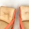 Italienische Mid-Century Sessel in Beige & Beige, 1950er, 2er Set 4