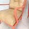 Mid-Century Italian Color & Beige Leather Lounge Chairs, 1950s, Set of 2 13