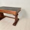 Art Deco Italian Desk or Writing Table in Walnut with Black Leather Top, 1920s 4