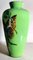 Vasi in vetro opalino verde con Sprite dipinte a mano, Francia, set di 2, Immagine 11