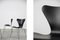 Sedie serie 7 vintage moderne di Arne Jacobsen per Fritz Hansen, Danimarca, anni '50, Immagine 11