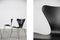 Vintage Modern Danish Series 7 Chairs by Arne Jacobsen for Fritz Hansen, 1950s, Set of 4, Image 11