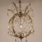 Lámpara de araña vienesa Maria Theresa vintage de cristal, años 50, Imagen 3