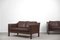 Vintage Scandinavian Leather Sofas, 1970s, Set of 2, Image 5