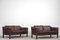 Vintage Scandinavian Leather Sofas, 1970s, Set of 2, Image 8