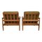 Vintage Swedish Oak Lounge Chairs by Erik Wørts, Set of 2 3
