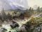 J. Miller, Paesaggio di montagna, olio su tela, in cornice, Immagine 6