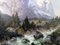 J. Miller, Paesaggio di montagna, olio su tela, in cornice, Immagine 5