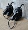 Victorian Cast Iron Horse Head Hitching Posts, Set of 2 2