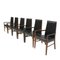 Mid-Century Danish Modern Mahogany and Leather Armchairs From Dyrlund, Set of 6, Image 2