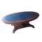 Neoclassic Leather Meeting or Game Oval Table by Francisco Hurtado, 1800s 3