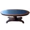 Neoclassic Leather Meeting or Game Oval Table by Francisco Hurtado, 1800s 7