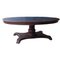 Neoclassic Leather Meeting or Game Oval Table by Francisco Hurtado, 1800s 1