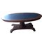 Neoclassic Leather Meeting or Game Oval Table by Francisco Hurtado, 1800s, Image 2