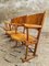 Vintage Oak/Beach Cinema Chairs, 1940s 5
