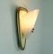 Mid-Century Acrylic Metal, Wire & Brass Wall Lamp, 1950s, Image 5