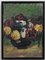 Quignon, Bouquet of Flowers in a Black Vase, 1950s, Oil on Canvas, Framed 2