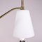 Lampe aus emailliertem Aluminium, Messing & Opalglas, Italien, 1950er oder 1960er 8