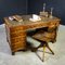 Antique Style Desk with Leather Inset 6
