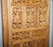 Hand Carved Solid Teak Folding Screen with Brass Inlaid Detail 15