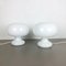 Deutsche Mushroom Tischlampe aus Glas von Cosack Lights, 1970er, 2er Set 2