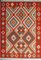 Handgewebter Kelim Teppich im anatolischen Stil 2