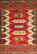 Handgewebter Kelim Teppich im anatolischen Stil 3