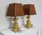 Golden Bronze Lamps, 1920, Set of 2 3