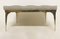 Vintage Gray Bench with Brass Frame, Italy, 1970s, Image 5