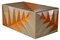 Goldene Farn Stroh Intarsien Box von Violeta Galan 1