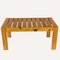 Scandinavian Slatted Pine Coffee Nesting Table Bench with Stools, 1970s, Set of 3 9