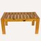 Scandinavian Slatted Pine Coffee Nesting Table Bench with Stools, 1970s, Set of 3, Image 9