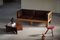 Dänisches Mid-Century Sofa aus patiniertem Leder mit Gestell aus Eiche von Tage Poulsen, 1960er 7