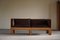 Mid-Century Danish Sofa in Patinated Leather with Oak Frame by Tage Poulsen, 1960s 9