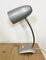 Lámpara de escritorio cuello de ganso gris, años 60, Imagen 1