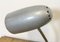 Lámpara de escritorio cuello de ganso gris, años 60, Imagen 2