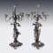 20th Century German Art Nouveau Solid Silver Candelabra by Eugen Marcus, 1900s, Set of 2 2