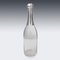 19th Century Victorian Solid Silver & Glass Champagne Bottle Decanter, 1890, Image 2