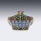20th Century Russian Solid Silver and Shaded Enamel Kovsh, 1910, Image 6