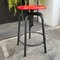 Industrial Red Adjustable Stool from GIED, Italy, 1970s 1