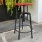 Industrial Red Adjustable Stool from GIED, Italy, 1970s, Image 2
