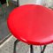 Industrial Red Adjustable Stool from GIED, Italy, 1970s 7