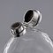 19th Century English Victorian Solid Silver and Glass Huge Hip Flask, 1874 5