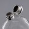 19th Century English Victorian Solid Silver and Glass Huge Hip Flask, 1874, Image 5