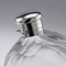 19th Century English Victorian Solid Silver and Glass Huge Hip Flask, 1874 9