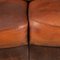 20th Century Dutch Two Seater Tan Sheepskin Leather Sofa 28