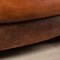 20th Century Dutch Two Seater Tan Sheepskin Leather Sofa 30