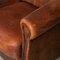 20th Century Dutch Two Seater Tan Sheepskin Leather Sofa 13