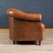 20th Century Dutch Two Seater Tan Sheepskin Leather Sofa 6
